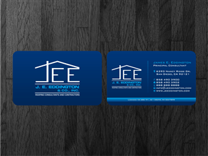 Business Card Design by Atvento Graphics for J.E. Eddington  Co. Inc. | Design: #1531802