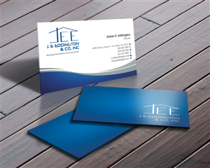 Business Card Design by Sarah Mathews for J.E. Eddington  Co. Inc. | Design: #1530518