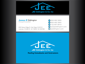Business Card Design by Arnett for J.E. Eddington  Co. Inc. | Design: #1537791