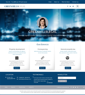 Web Design by pb for this project | Design #5631096