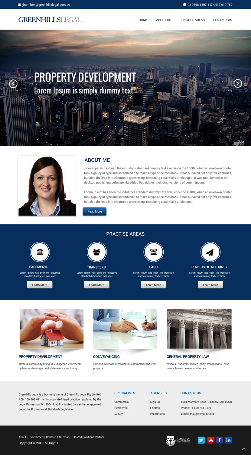 Web Design by pb for this project | Design #5631108