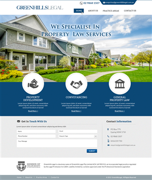 Property lawyer needs a website for new law firm Sydney | Web-Design von Sbss