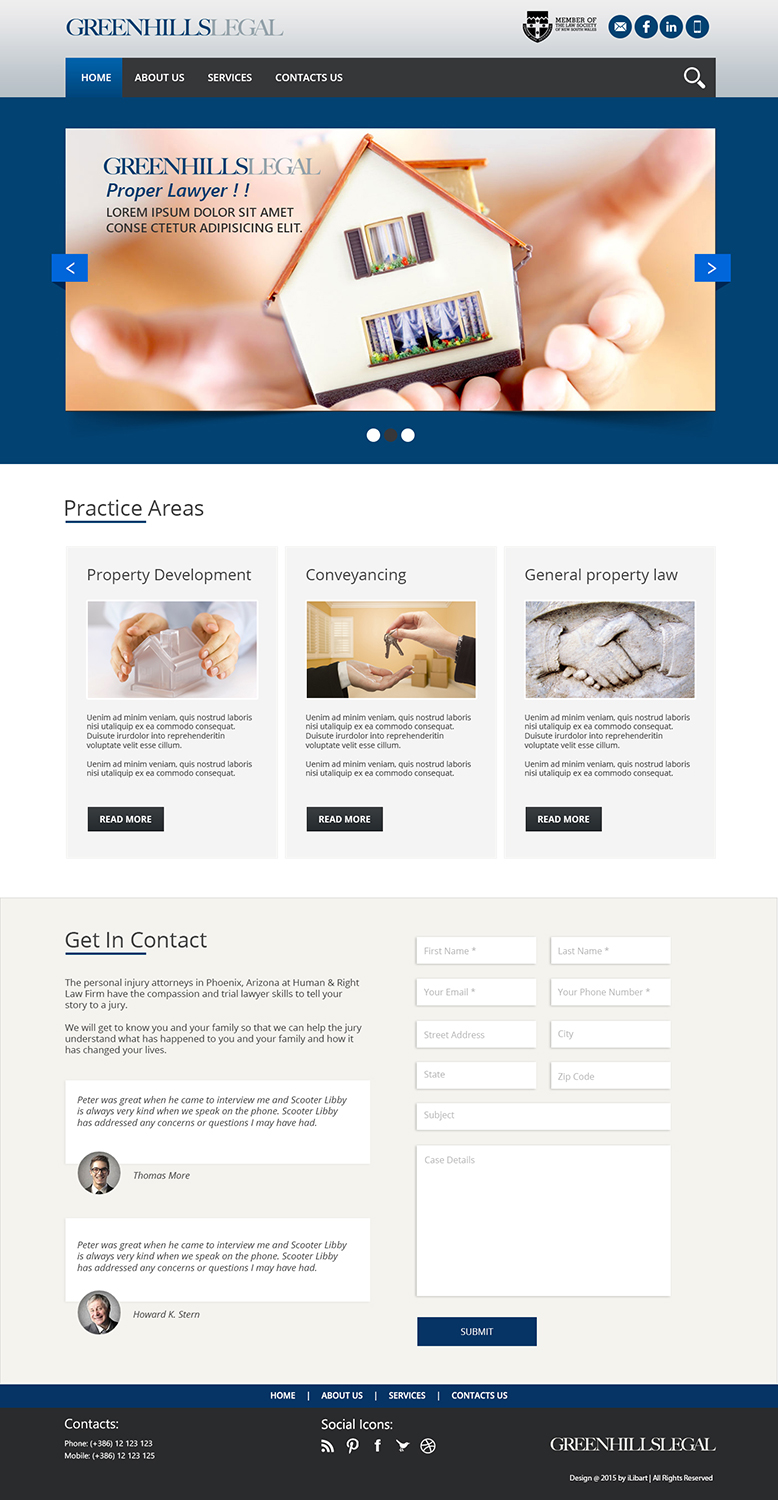 Web Design by iLibart for this project | Design #5646554