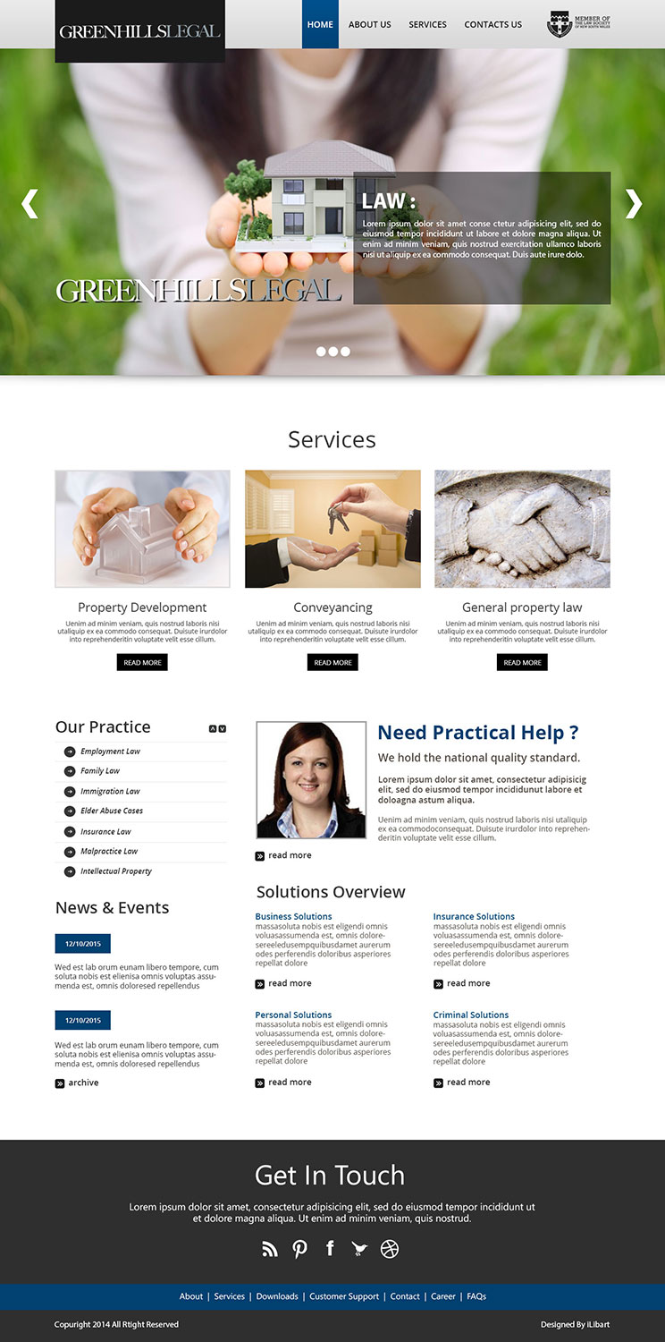 Web Design by iLibart for this project | Design #5646558
