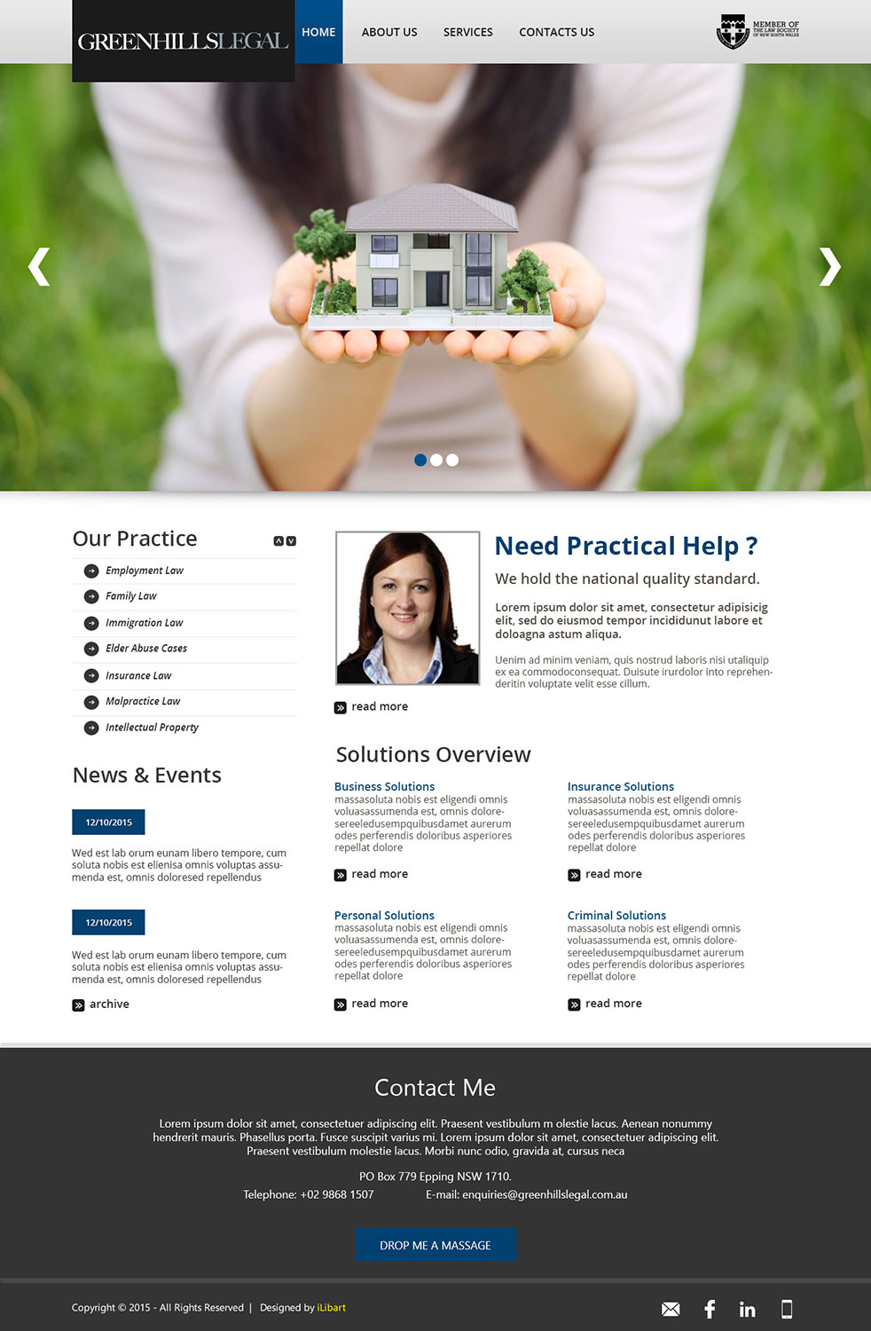 Web Design by iLibart for this project | Design #5652893
