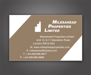 Business Card Design by meenals for this project | Design: #5574873