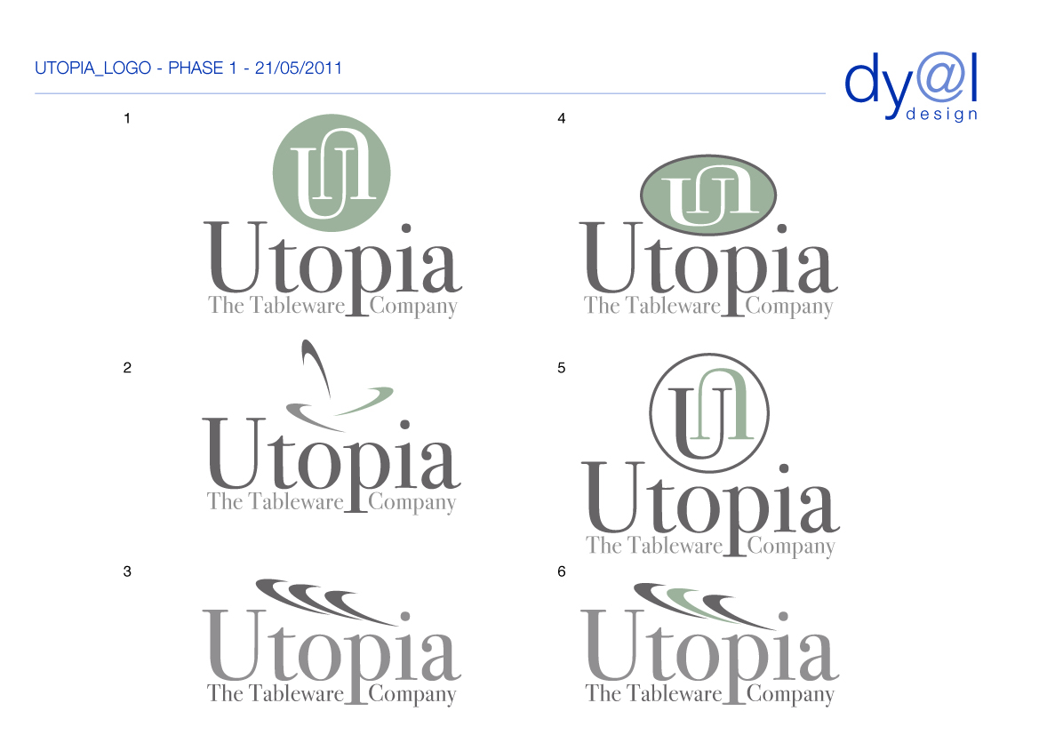 Logo Design by Dyal Design for Utopia Tableware Ltd. | Design #291759