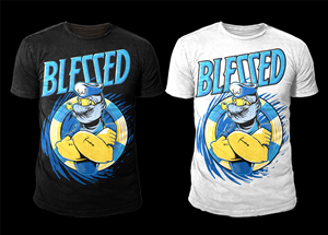 T-shirt Design by D'Mono for Blessed co. | Design: #5546092
