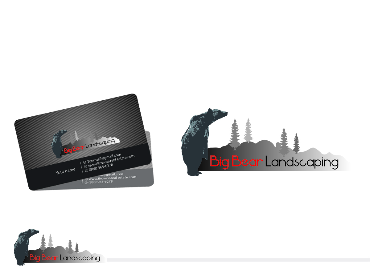 Logo Design by creative vision for Big Bear Landscaping | Design #5524053