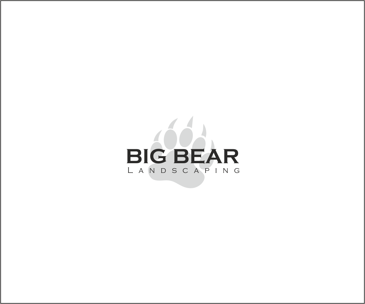 Logo Design by Artist.Jaswinder for Big Bear Landscaping | Design #5543491