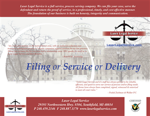 Postcard Design by zoe.hodgson for Laser Legal Service | Design: #5545851