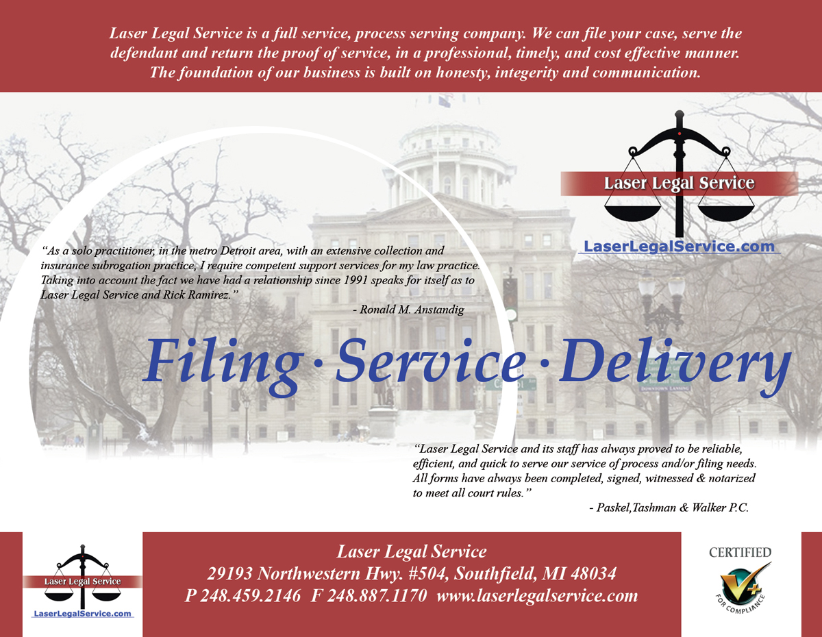 Postcard Design by zoe.hodgson for Laser Legal Service | Design #5561187