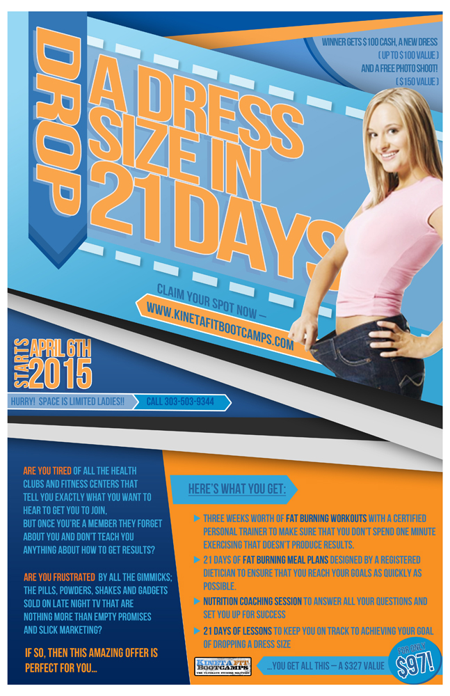Diseño de Póster por iMAGICations para Kinetafit | Diseño #5558505