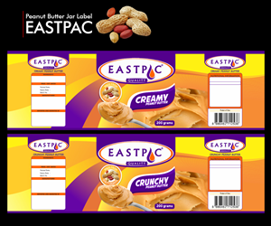 label design peanut butter jar to be marketed internationally for a singapore based company | Verpackungs-Design von Gigih Rudya