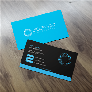Business Card Design by Sajin for Biocrystal technologies  | Design: #5570342