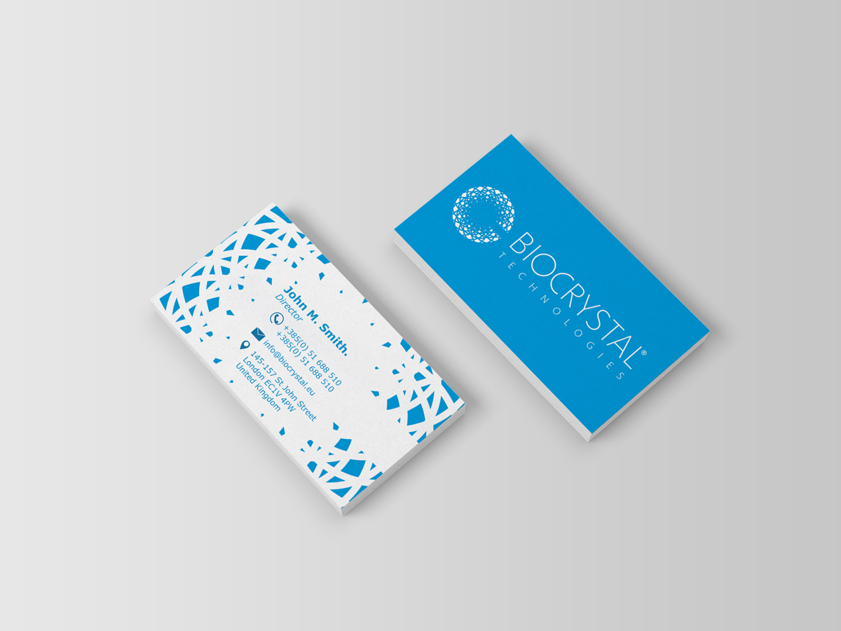 Visitenkarten-Design von isabel paoli für Biocrystal technologies  | Design #5532861