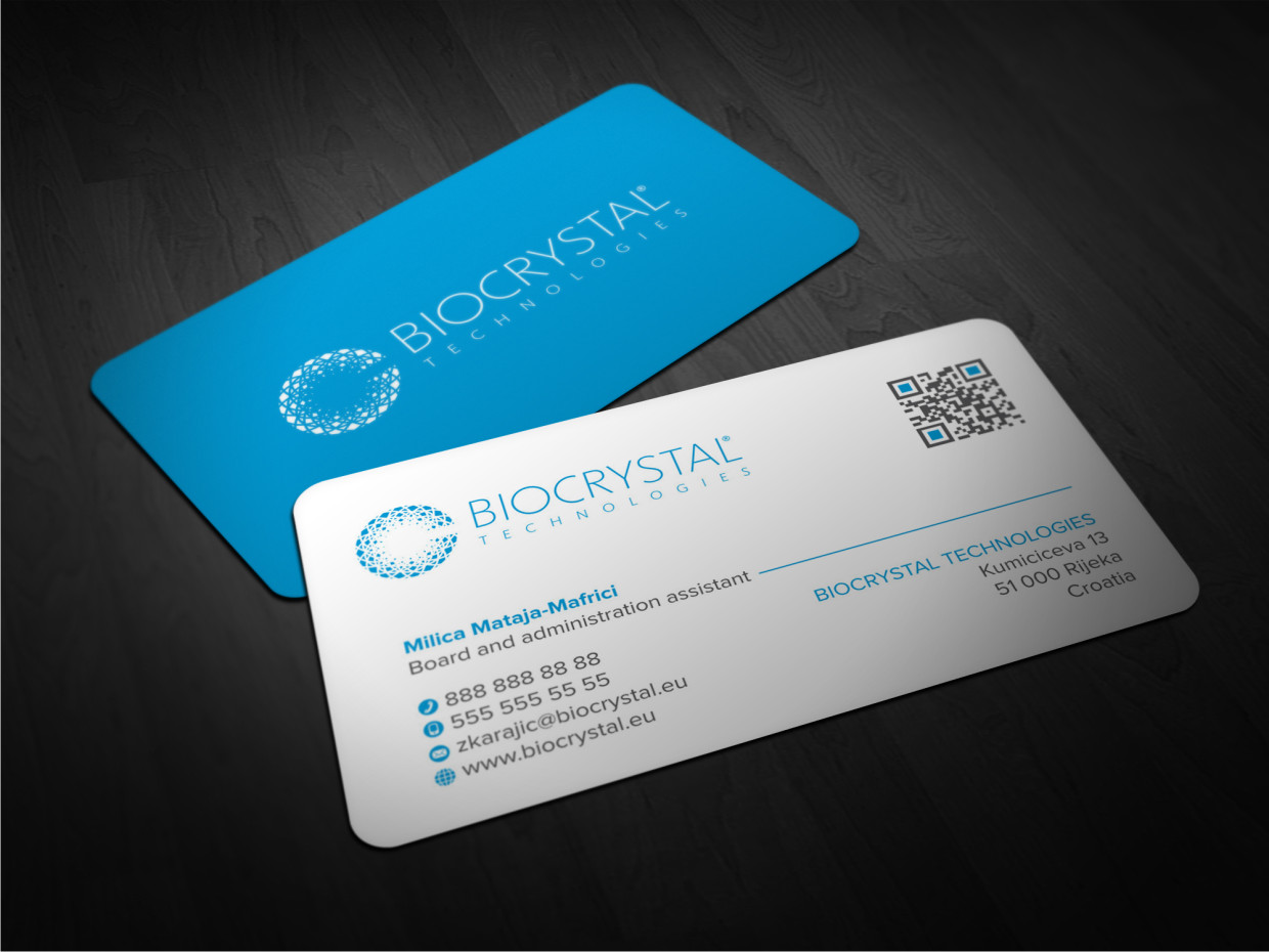 Business Card Design by Atvento Graphics for Biocrystal technologies  | Design #5533398