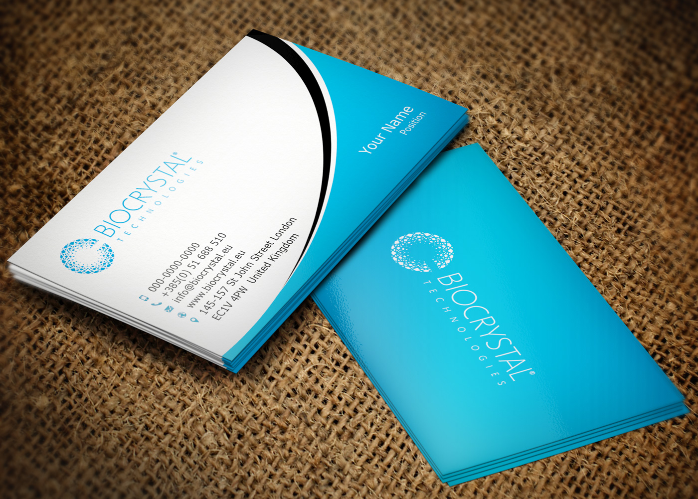 Business Card Design by Lanka Ama for Biocrystal technologies  | Design #5531848