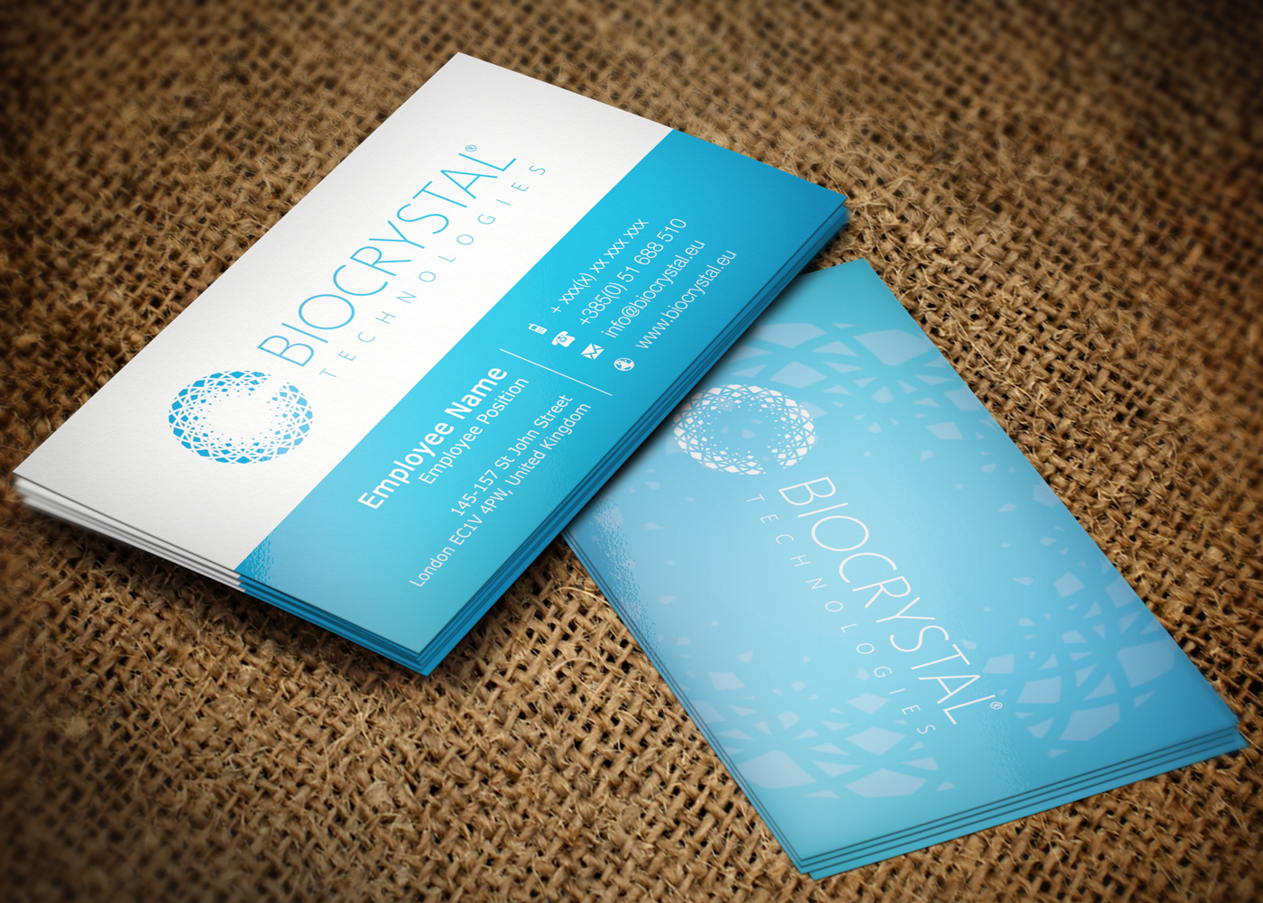 Business Card Design by Lanka Ama for Biocrystal technologies  | Design #5531851