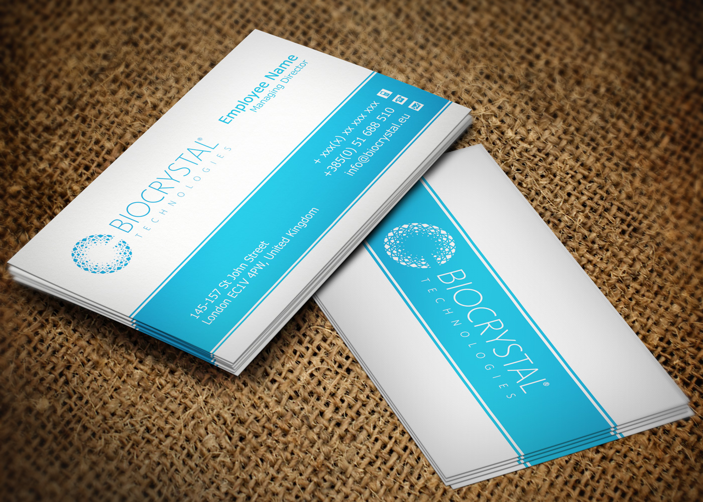 Business Card Design by Lanka Ama for Biocrystal technologies  | Design #5531853