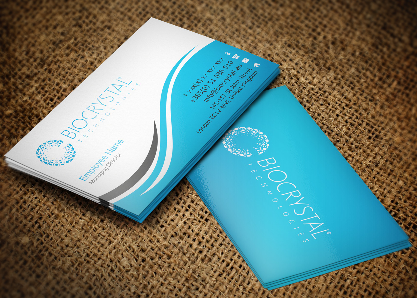 Business Card Design by Lanka Ama for Biocrystal technologies  | Design #5531855