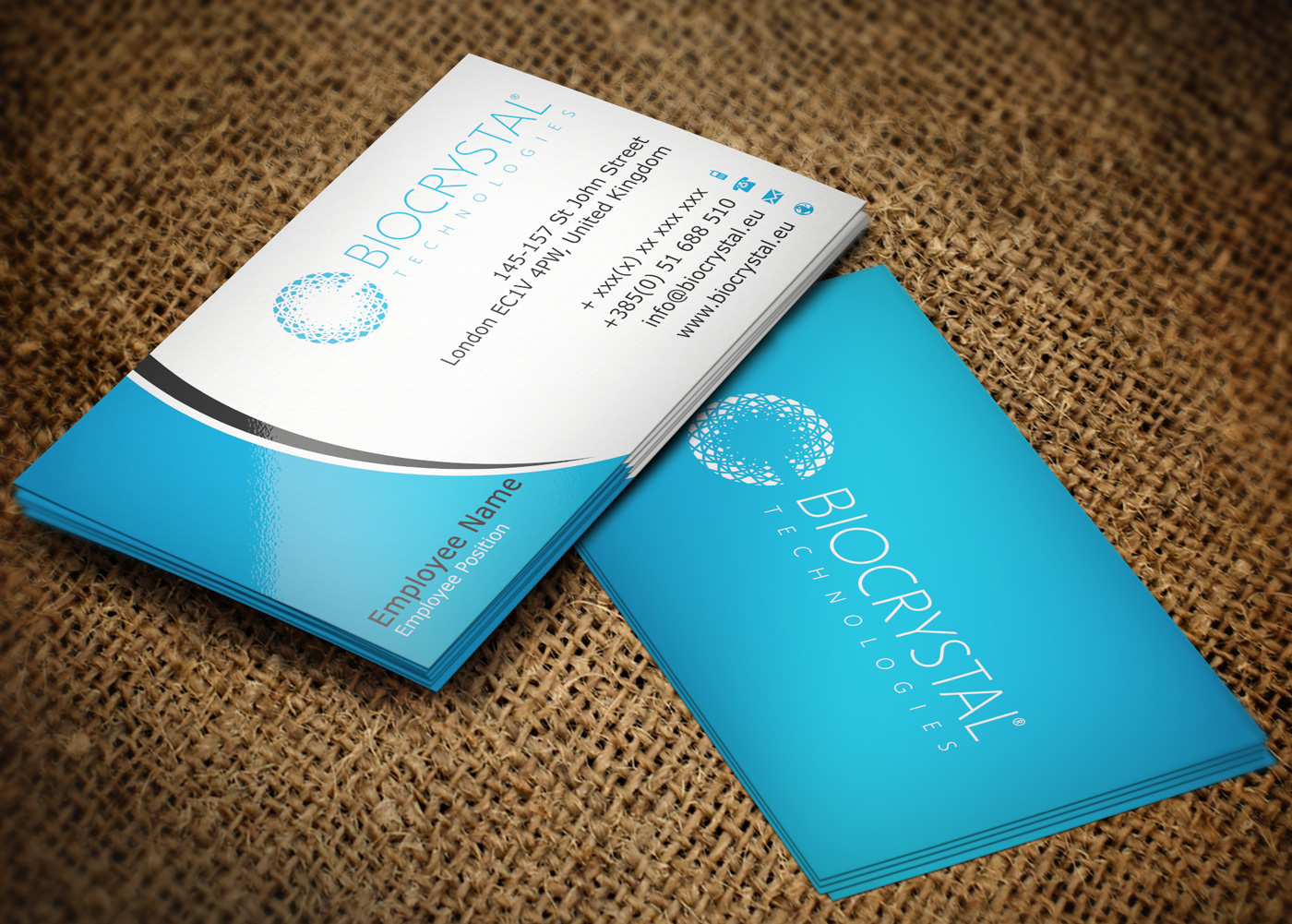 Business Card Design by Lanka Ama for Biocrystal technologies  | Design #5531856