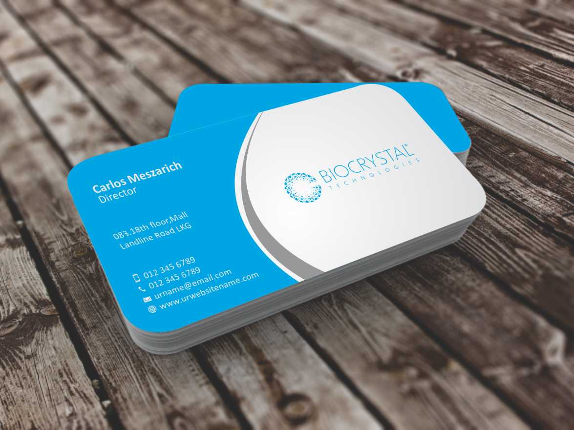 Business Card Design by szabist for Biocrystal technologies  | Design #5559173