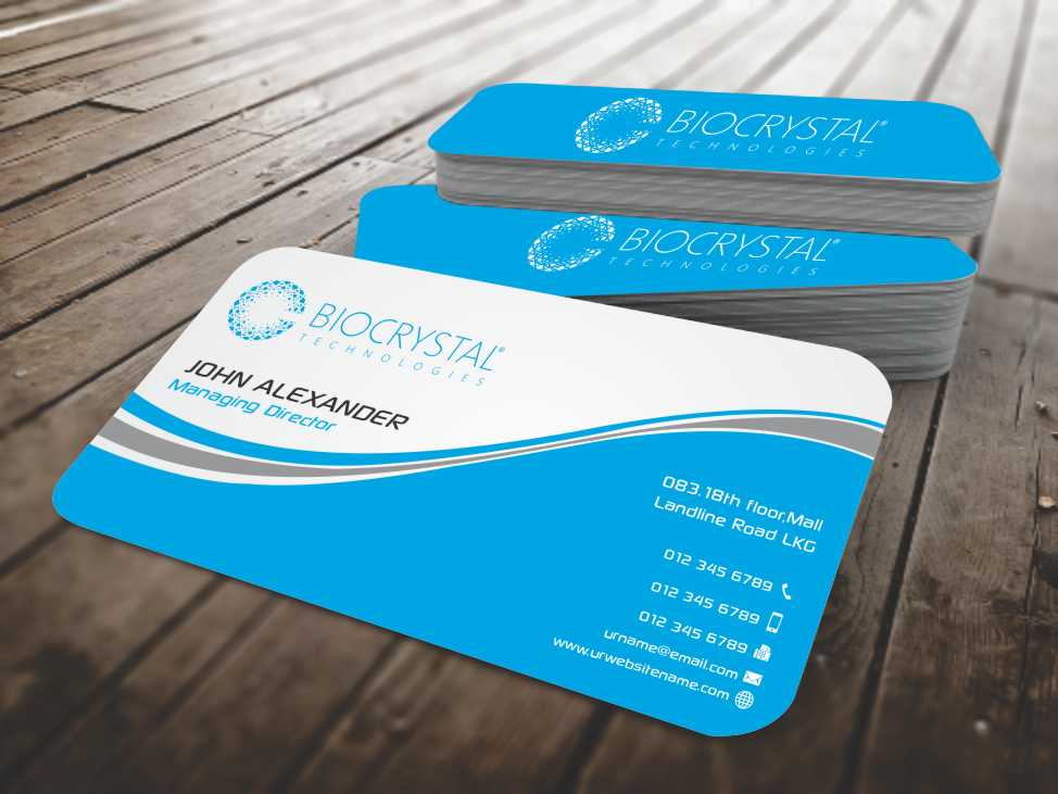 Business Card Design by szabist for Biocrystal technologies  | Design #5559174