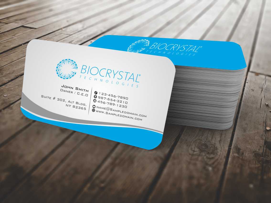 Business Card Design by szabist for Biocrystal technologies  | Design #5559176
