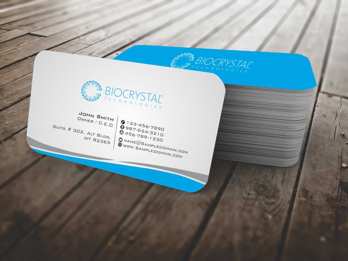 Business Card Design by szabist for Biocrystal technologies  | Design #5559181