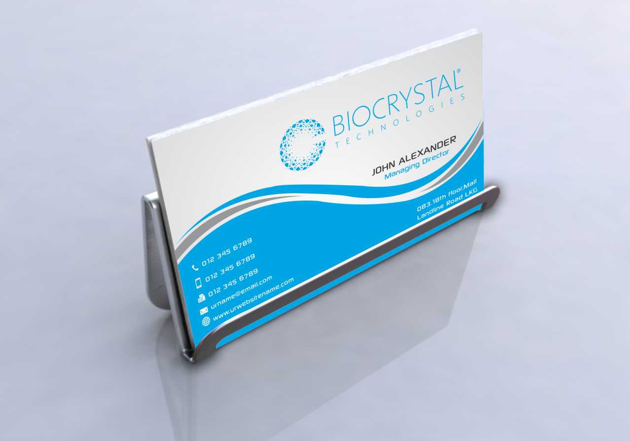 Business Card Design by szabist for Biocrystal technologies  | Design #5559182