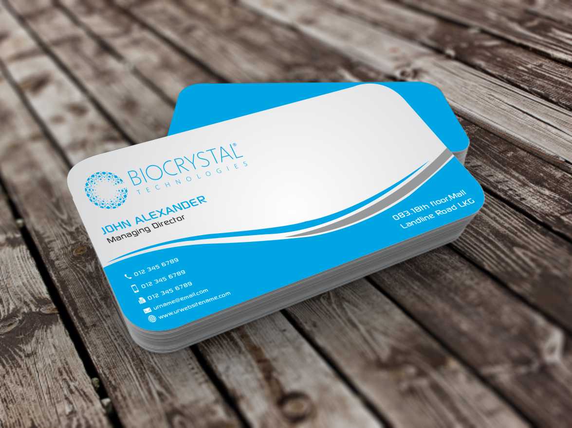 Business Card Design by szabist for Biocrystal technologies  | Design #5559183