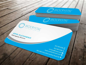 Business Card Design by szabist for Biocrystal technologies  | Design: #5559186