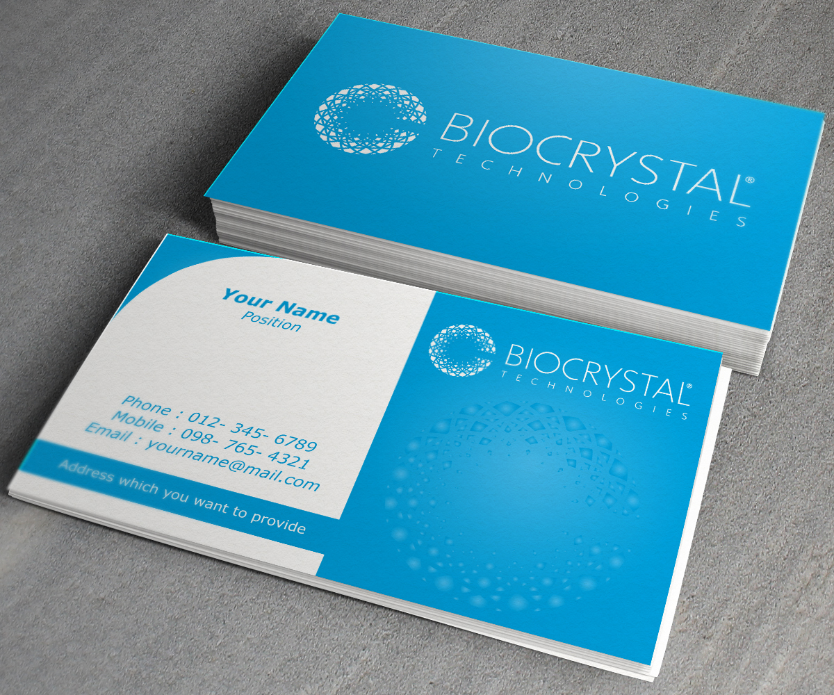 Diseño de Tarjeta de Presentación por toron00 para Biocrystal technologies  | Diseño #5535351
