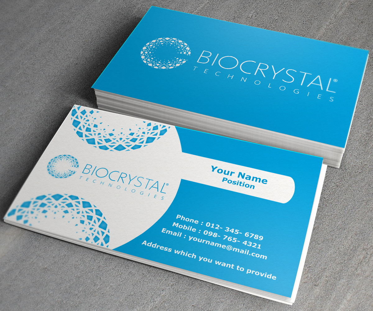 Business Card Design by toron00 for Biocrystal technologies  | Design #5535425