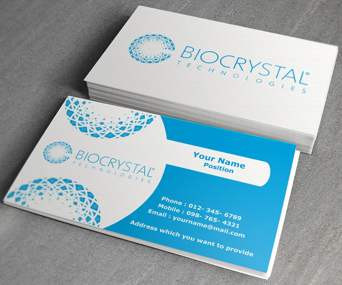 Business Card Design by toron00 for Biocrystal technologies  | Design #5535431
