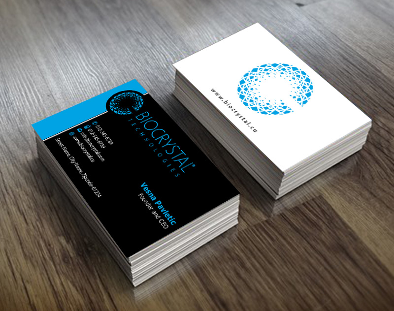 Business Card Design by Infinitive Technology for Biocrystal technologies  | Design #5538158