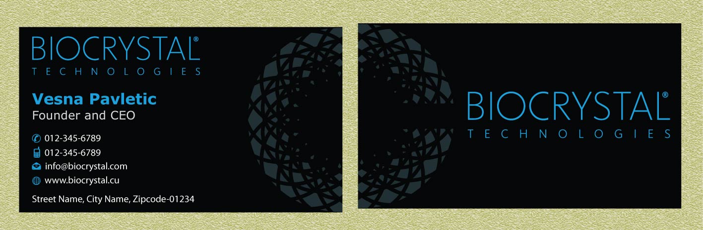 Business Card Design by Infinitive Technology for Biocrystal technologies  | Design #5576925