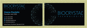 Diseño de Tarjeta de Presentación por Infinitive Technology para Biocrystal technologies  | Diseño: #5576925