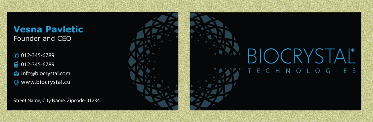 Diseño de Tarjeta de Presentación por Infinitive Technology para Biocrystal technologies  | Diseño #5576928