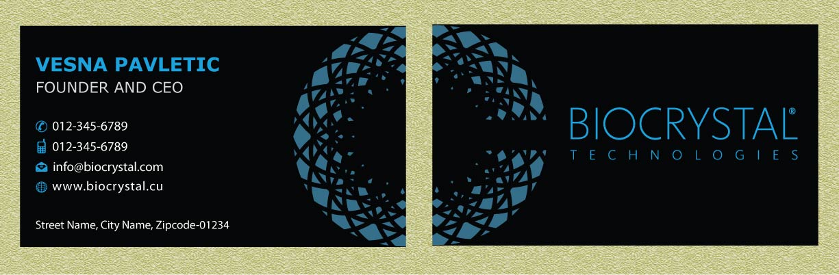 Business Card Design by Infinitive Technology for Biocrystal technologies  | Design #5576931