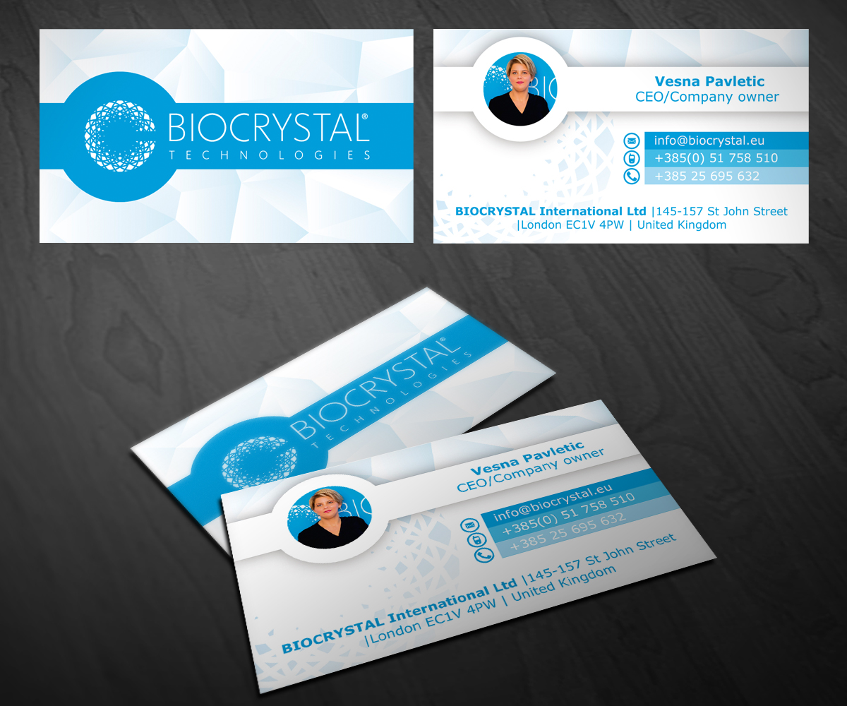 Diseño de Tarjeta de Presentación por Kervin Ojeda para Biocrystal technologies  | Diseño #5535905