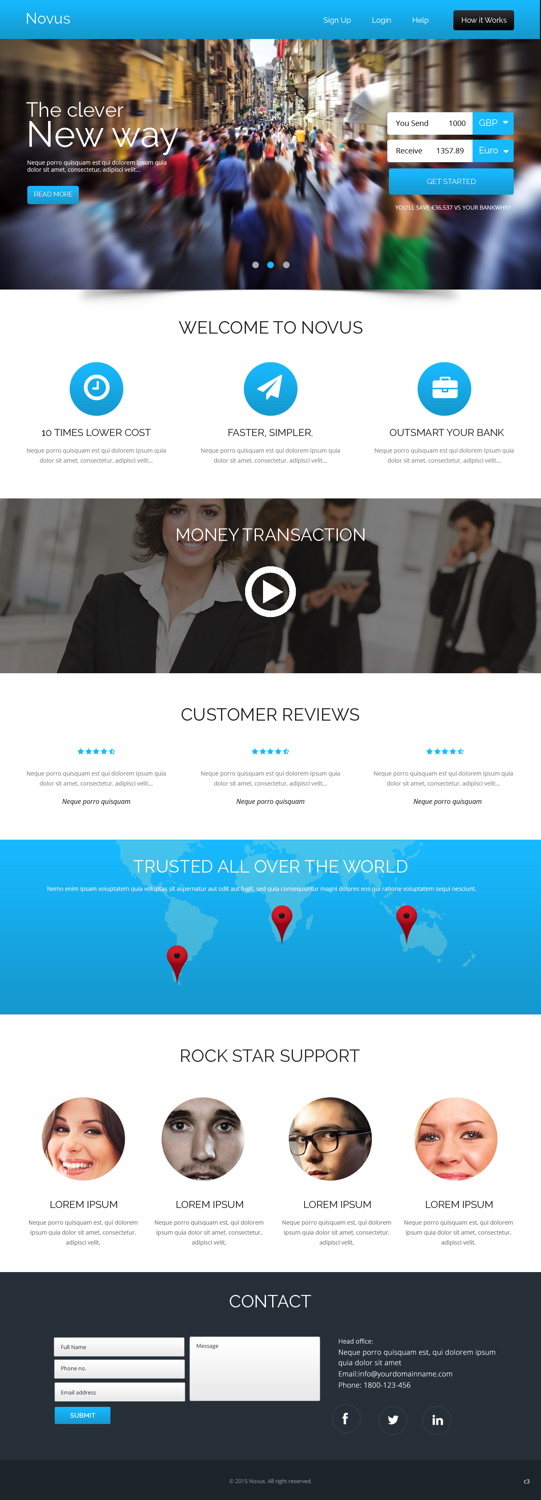 Wordpress Design by pb for Novus Exchange | Design #5564683