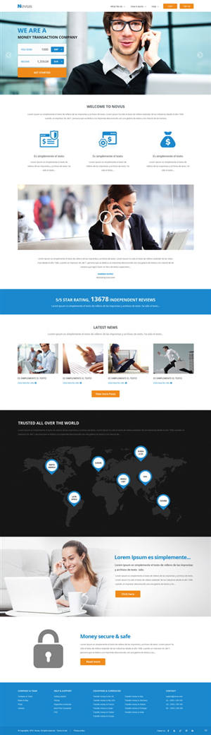 Wordpress Design by pb for Novus Exchange | Design: #5564684