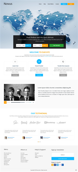 WordPress-Design von pb für Novus Exchange | Design #5564739