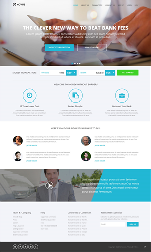 Wordpress Design by pb for Novus Exchange | Design: #5564745