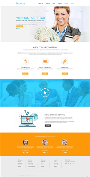 Wordpress Design by pb for Novus Exchange | Design: #5564764