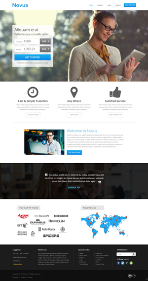 Wordpress Design by pb for Novus Exchange | Design: #5564766