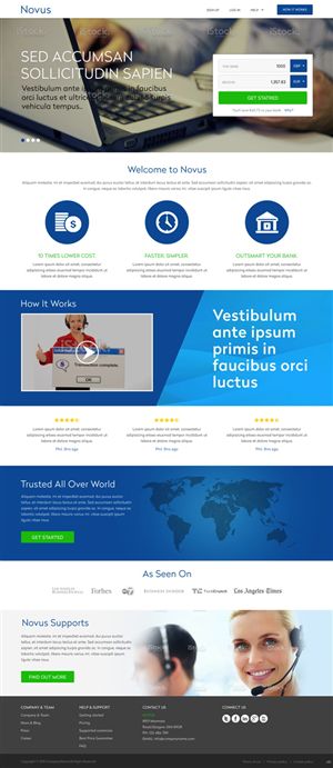Wordpress Design by pb for Novus Exchange | Design: #5575272