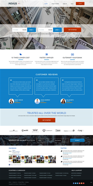 Wordpress Design by pb for Novus Exchange | Design: #5575280